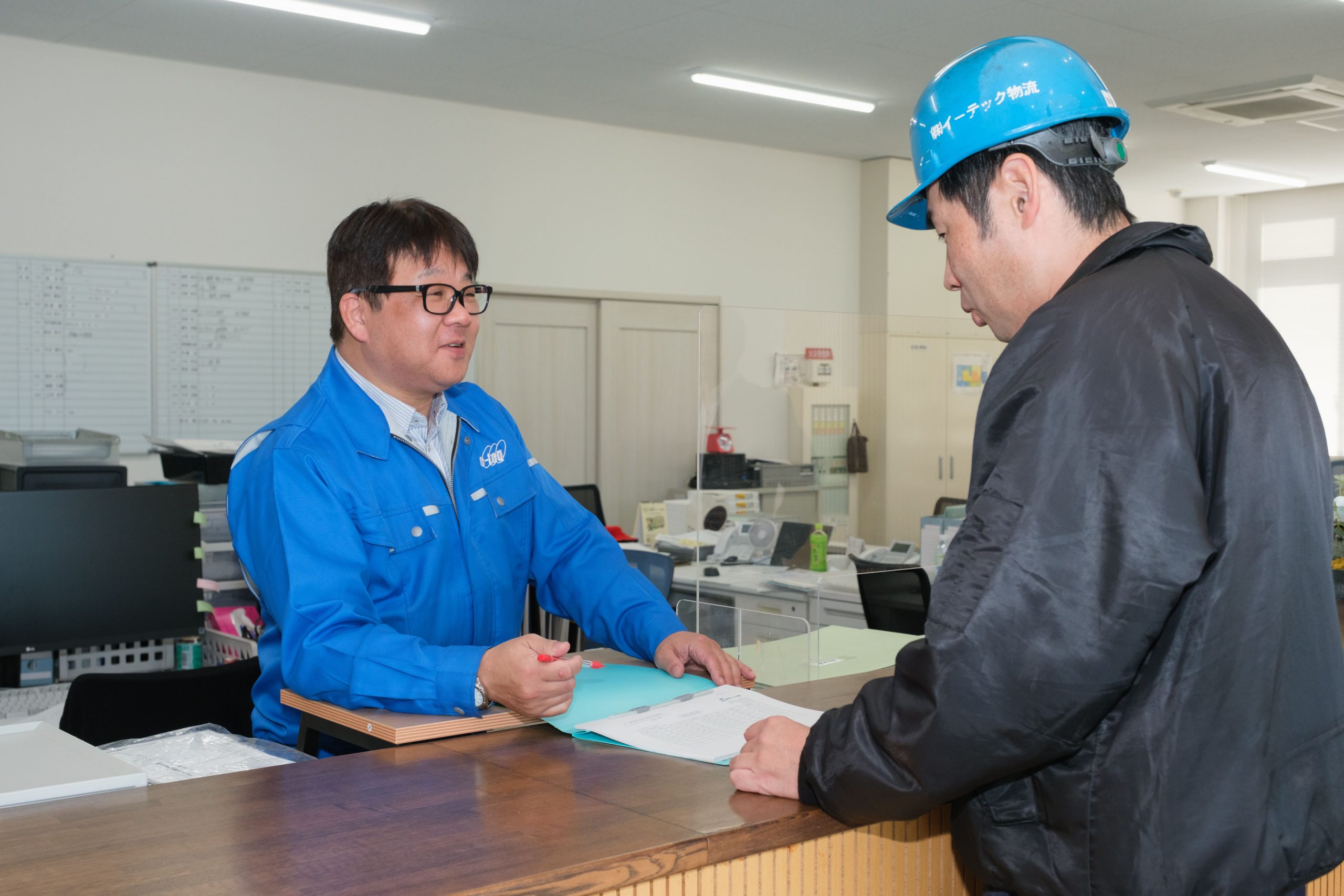 社内での接客